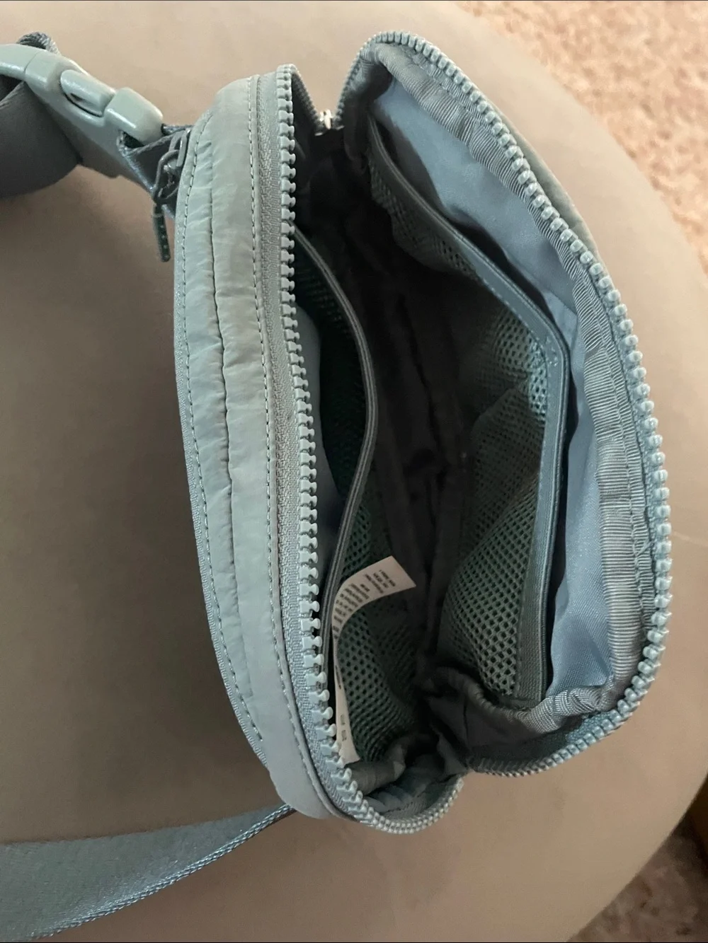 lululemon athletica teal crossbody belt bag